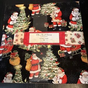 Wilmington Prints The Joy of Giving Susan Winget 10 Inch Fabric Squares layer